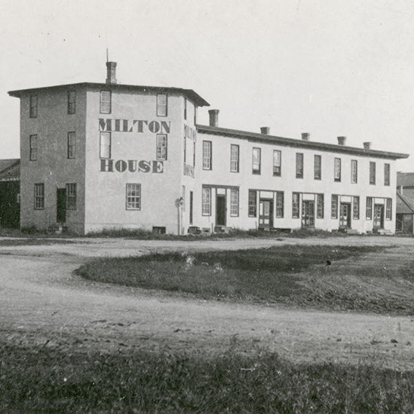 The Milton House was supposedly a part of the Underground Railroad during the Civil War. The house was built in 1845 by Joseph Goodrich and turned into an Inn. The frame house and log cabin behind the Inn were also built by Goodrich, along with the Milton House Tavern. The Milton House was later taken over and turned into a museum.